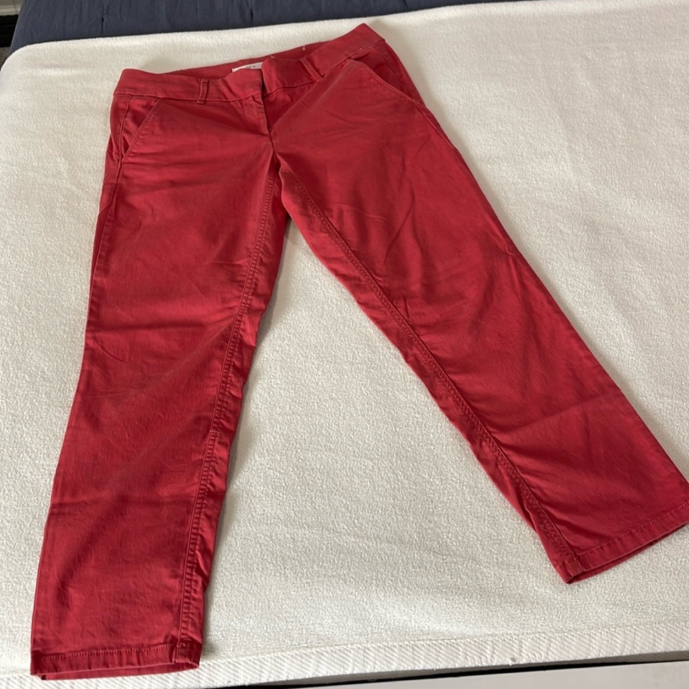 Ann Taylor Loft Marisa Straight Leg Ankle Pants Sz 4